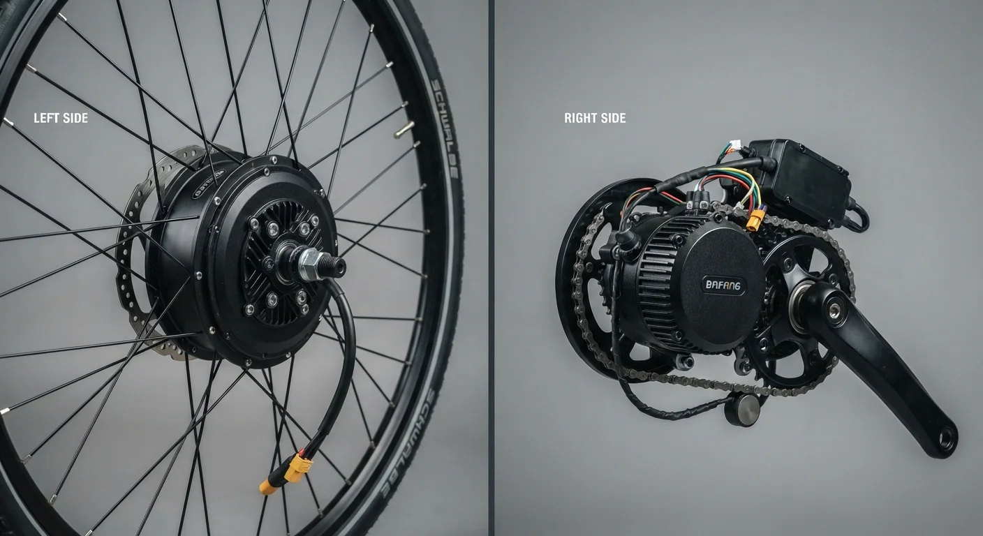 Hub Motor vs Mid-Drive: The Core Difference in How E-Bikes Move