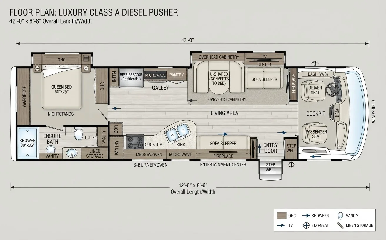 Interior Layout Glossary: Every RV Floor Plan Term You Need to Know