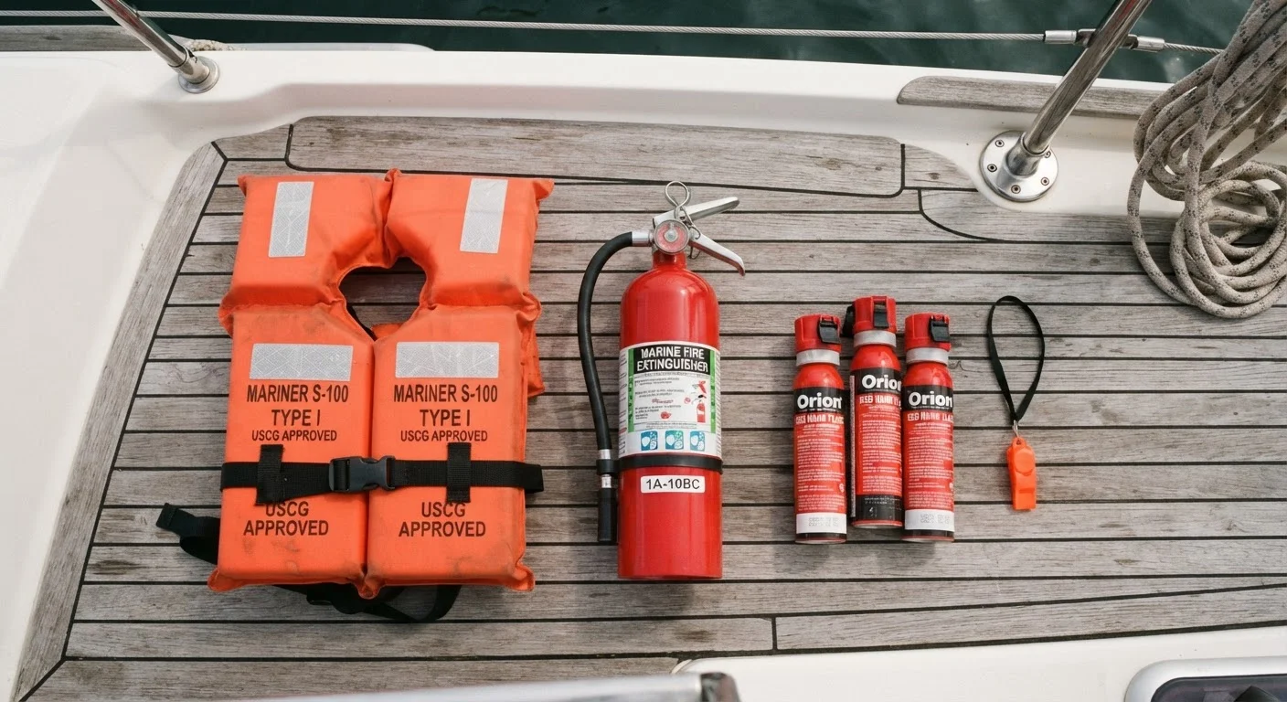 Life Jackets, Fire Extinguishers, and Flares: The Safety Gear Boaters Are Required to Carry