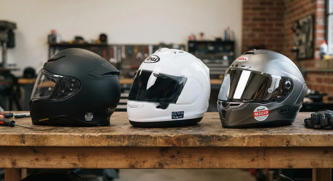 Motorcycle Helmet Standards: DOT, ECE, and SNELL Compared