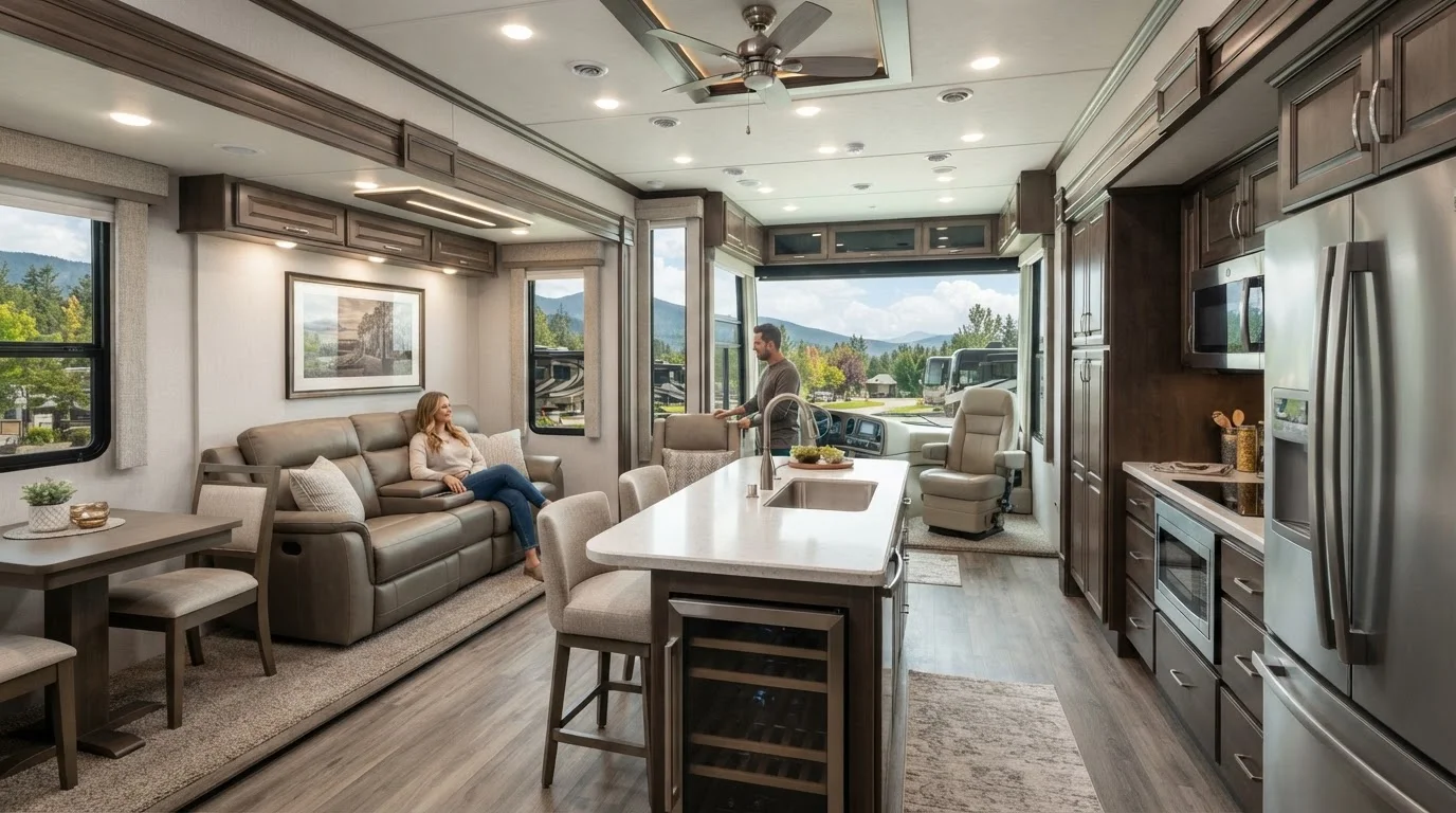 RV Interior Layouts: A Complete Guide from Compact Vans to Full-Size Motorcoaches