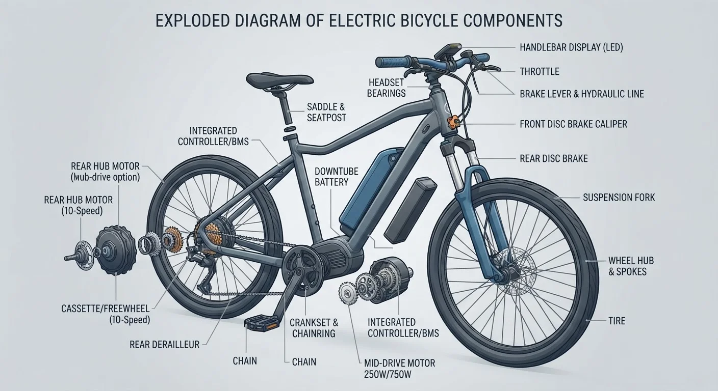 The Anatomy of an E-Bike: Every Major Component and Its Role