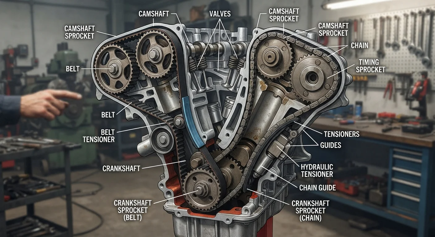 Timing Belt vs Timing Chain: Two Designs, Different Demands
